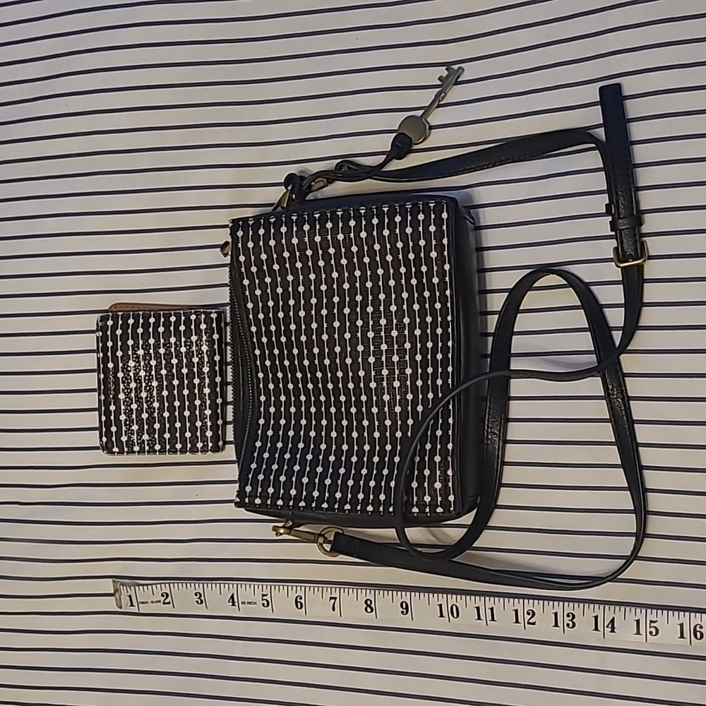 Fossil crossbody purse and wallet set